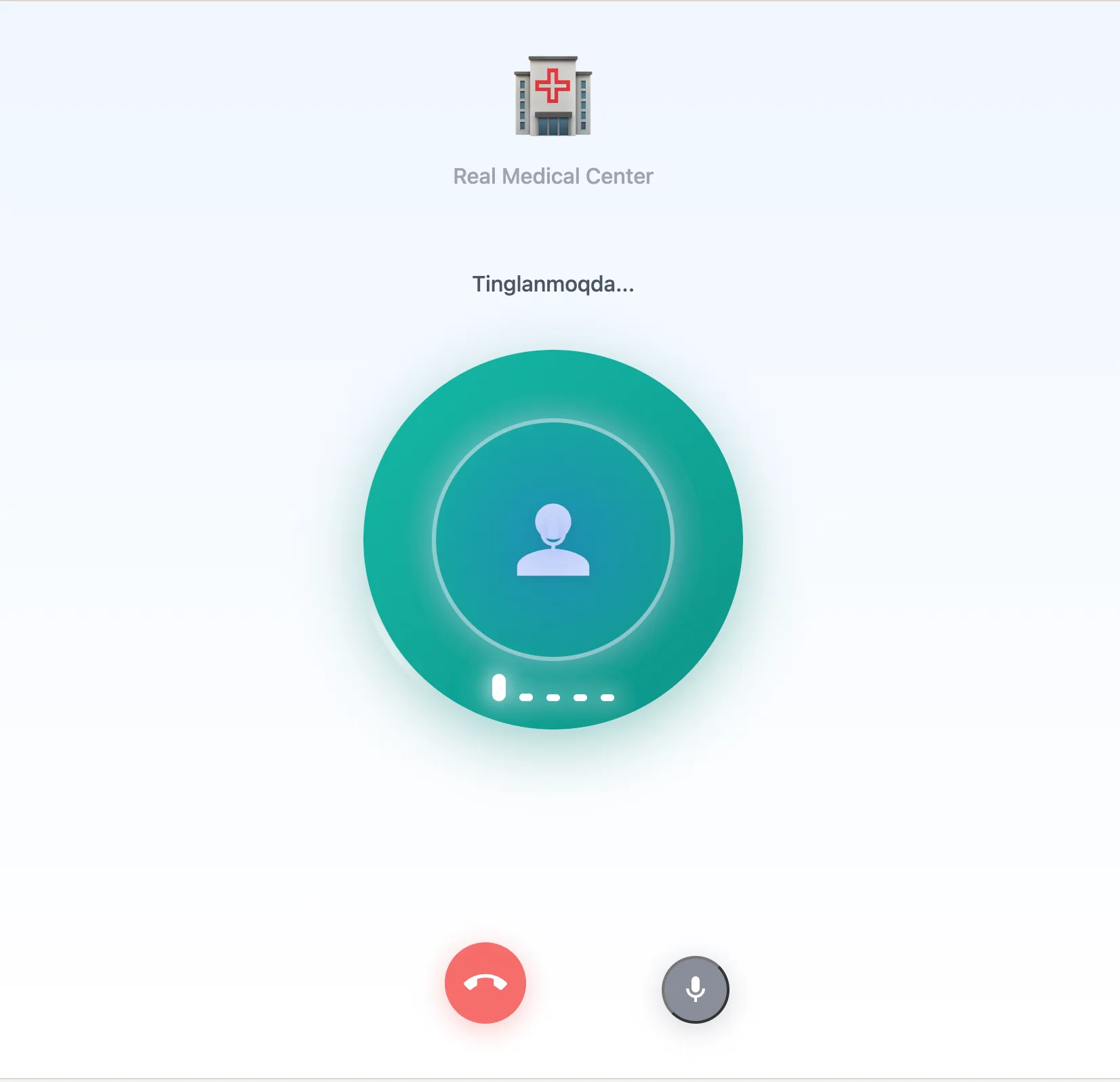 Hospital assistant prototype interface