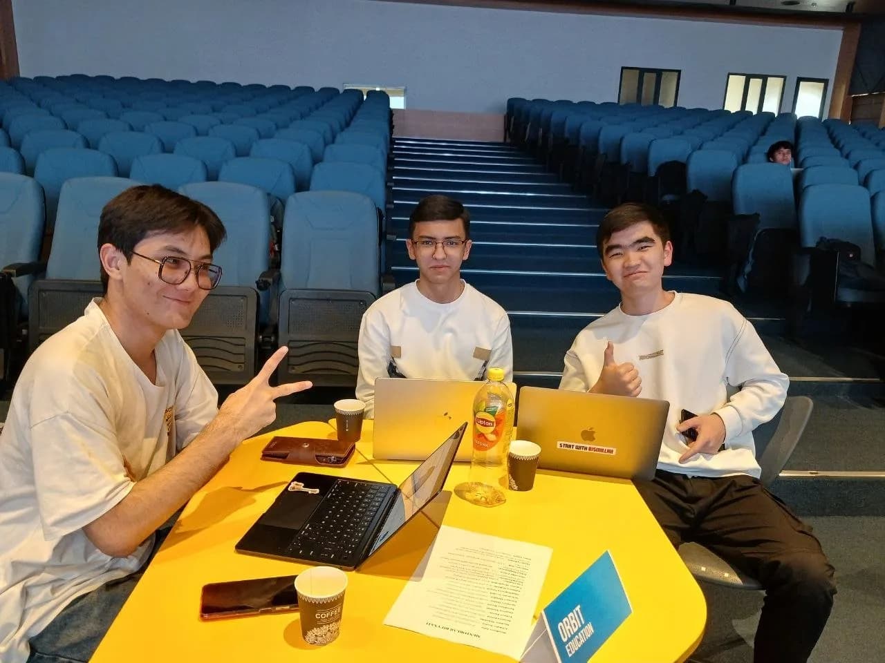 Our team working at the Next Gen AI Hackathon 2026