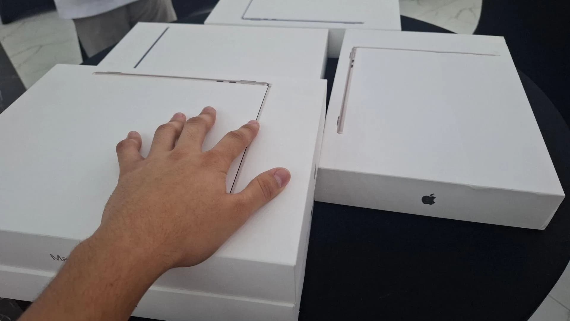 Laptops awarded to our hackathon team